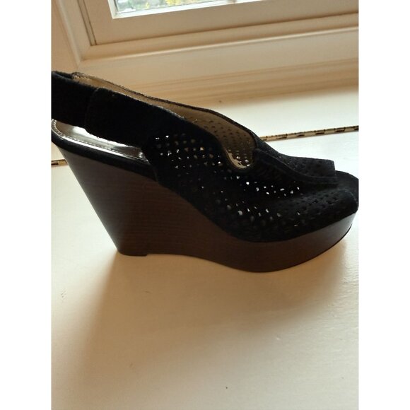 Coach Chasity Black Platform Heel Perforated Mesh Size Women's 6 NEW [jb] - Picture 5 of 15
